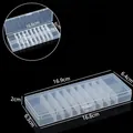Boîte de rangement transparente à 20 compartiments pour bijoux et composants électroniques - 20 compartiments amovibles / 16.9x6.4x2CM