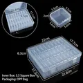 Boîte de rangement en plastique transparent avec plusieurs petits compartiments - Boîte de Série 5530 / 22x17.7x6.3CM / Transparent