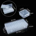 Boîte de rangement en plastique transparent avec plusieurs compartiments - Boîte de l'ensemble 5524 / 26.1*12*6.2CM