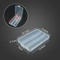 Boîte de rangement en plastique transparent à 3 compartiments pour bijoux et pièces. - Boîte verticale Y3-1 à 3 compartiments / 9.4cm x 14.1cm x 2.1cm