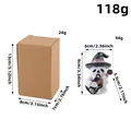 Halloween ghost skeleton figurine with guitar and cardboard box packaging dimensions - Guitar Ghost