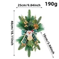 Decoración navideña de agujas de pino con Papá Noel, dimensiones y peso incluidos - Decoración Cónica de Navidad Papá Noel / 25*10*46cm