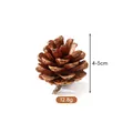 Pigna naturale per decorazioni natalizie fai da te, altezza 4-5cm, peso 12.8g - Pino d'olio (4-5cm)