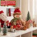 Sacchetto regalo di Natale a forma di pupazzo di neve con intaglio a cuore - 27cm - Pupazzo di Neve