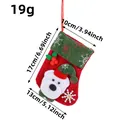 Small Christmas stocking candy bag with polar bear design for tree decoration - Mini Bear Style (M3-4)