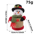 Christmas snowman candy jar gift box with 19cm height and 75g weight measurements - 12x9x19cm / Snowman