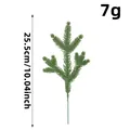 Künstlicher grüner Kiefernnadelzweig für DIY-Weihnachtskränze, 25,5 cm Gesamtlänge - Stil 4