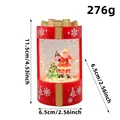 Lighted Christmas gift box snow globe with Santa Claus, 11.5cm height, 276g weight - Red Santa Claus