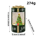 Christmas gift box shaped glowing water lantern snow globe with 11.5cm height and 274g weight - Dark Green Christmas Tree Style