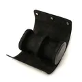 Premium black leather travel watch roll with 2 slots and soft velvet lining for protection - 2 Slots (Smooth) / Black