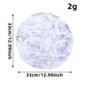 Round purple and silver gilded mesh table mat decoration 33cm for party decoration - Round (V1-13) / 33cm / Silver