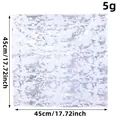 Bronzed mesh decorative fabric piece for table decor, 45x45cm size with 5g weight - Square (V1-15) / 45x45cm / Silver