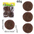 4er-Pack dekorative Oster-Vogelnester aus geflochtenen Reben für DIY-Gartendekoration - 8cm (4 Stück)