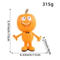 Figurine citrouille Halloween en résine faite main, décoration de fête debout, hauteur 15 cm - Citrouille Style E