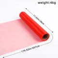 Rode decoratieve tule rol 28x457 cm voor bruiloft en feest achtergrond decoratie - 28x457cm / Rood