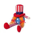 Patriotic Independence Day faceless gnome doll featuring stars and stripes holiday design. - Long Leg Glowing Female Style