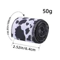 Rotolo di nastro decorativo con stampa mucca, largo 6,4 cm, 500 cm per i regali. - Motivo a macchie / 6.4cmx500cm