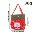 Christmas snowman drawstring gift bag with handle, 46cm height including straps - Snowman
