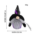 Halloween faceless vampire gnome plush doll with spider decoration in purple. - Vampire Male Style / Z2-11
