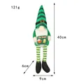 St. Patrick's Day gnome plush with long striped legs and "I'm Irish" sign decoration - Male Style (C1-21)