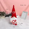 Valentine's Day faceless gnome doll with red heart hat and bow, 30cm plush ornament - Bow And Arrow Style (F2-9)