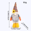 Muñeco gnomo de girasol de peluche para el festival de la cosecha con medidas en cm - Gnomo Masculino de Piernas Largas (E2-9)