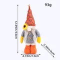 Lindo gnomo de peluche de cosecha de girasoles para decoración de otoño, altura 33 cm - Gnomo Femenino de Piernas Largas (E2-10)