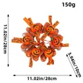 Decorative Halloween pumpkin wreath with 28cm diameter dimensions and 150g weight - Mesh Pumpkin Style (L3-10) / 28cm