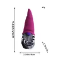 Halloween faceless plush gnome decoration featuring a purple hat and a Boo sign - Purple Boo Sign Style (Z3-4 Large) / Single Piece
