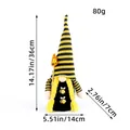 Bee-themed faceless gnome doll decoration with size markings 36x14cm gift - Female Style (E1-16) / Single Item