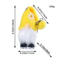 Bee Festival gnome plush doll with product dimensions 24cm height and 11cm width - Daisy Yellow Style (E1-10) / Yellow
