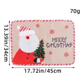 Christmas placemat with Santa Claus design, 45x34cm size, embroidered table mat for holiday - Santa Claus Style (O2-2) / Santa Claus