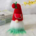 Gnomo di anguria in peluche fatto a mano per decorazioni domestiche e vetrine - Stile Anguria (F3-9)