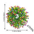 Colorful artificial Gypsophila floral wreath for front door decor, 12 inch diameter - Mini Gypsophila Wreath (J2-24) / 30cm / Colorful