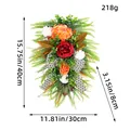 Harvest Festival autumn artificial floral teardrop swag door hanging 15.75x11.81 inches - K1-11 Leopard Print Teardrop Tree