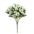 Detailed view of artificial white chamomile daisy bouquet for home and wedding decor - White