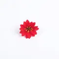 Rote künstliche Weihnachtsstern-Blütenköpfe für den Weihnachtsbaum - 9cm / Rot