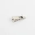 Small silver metal alligator clip accessory for DIY Christmas flower craft decorations - Christmas Flower Clip / Single Piece