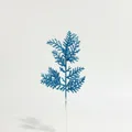 Blauwe glitter kunstmatige dennentak voor kerst-DIY-kransdecoratie - Blauwe Dennennaald