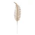Gouden glitter kunstmatige varenblad tak voor kerstkrans DIY kerstboomversieringen - Champagne Feather