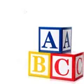 Boîtes de décoration de ballons alphabet ABC colorées pour la rentrée et les anniversaires - Ensemble ABC / Ensemble de 3 / Coloré