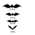 Set of 24 pieces 3D Halloween bat wall stickers in four different sizes for party decor - Bat Style (BF017) / 24 Pieces