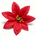 Stella di Natale artificiale rossa multistrato per decorazione albero natalizio - 14cm / Rosso
