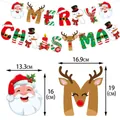 Kit de bannière de Noël avec dimensions pour décoration de fête d'enfants - Ensemble de Bannière Happy Birthday