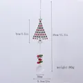 Decorative Christmas tree crystal suncatcher hanging pendant showing product dimensions and weight. - Christmas Tree Type B / 39cm