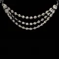 Elegante meerlagige kristallen kralenketting slinger voor kerstboomversiering hangend - Zonder hanger / 30cm Breed