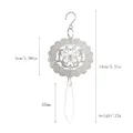 Diagramme de taille détaillé pour carillon éolien en acier 3D avec cristal suspendu - Comme indiqué / 5cm Papillon Argent + 55mm Cristal Clair
