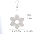 3D-Edelstahl-Mandala-Windspiel für Garten- und Terrassendekoration 10 cm Breite - Wie abgebildet / 10cm Edelstahl Blume
