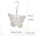 Reflektierendes 3D Schmetterling Windspiel aus Edelstahl für die Gartendekoration - Wie abgebildet / 10cm Edelstahl Schmetterling