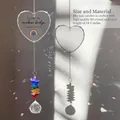 Pet memorial rainbow bridge suncatcher detail with K9 crystal and heart design - Rainbow Bridge Memorial Style (Bagged) / Bag Packaging